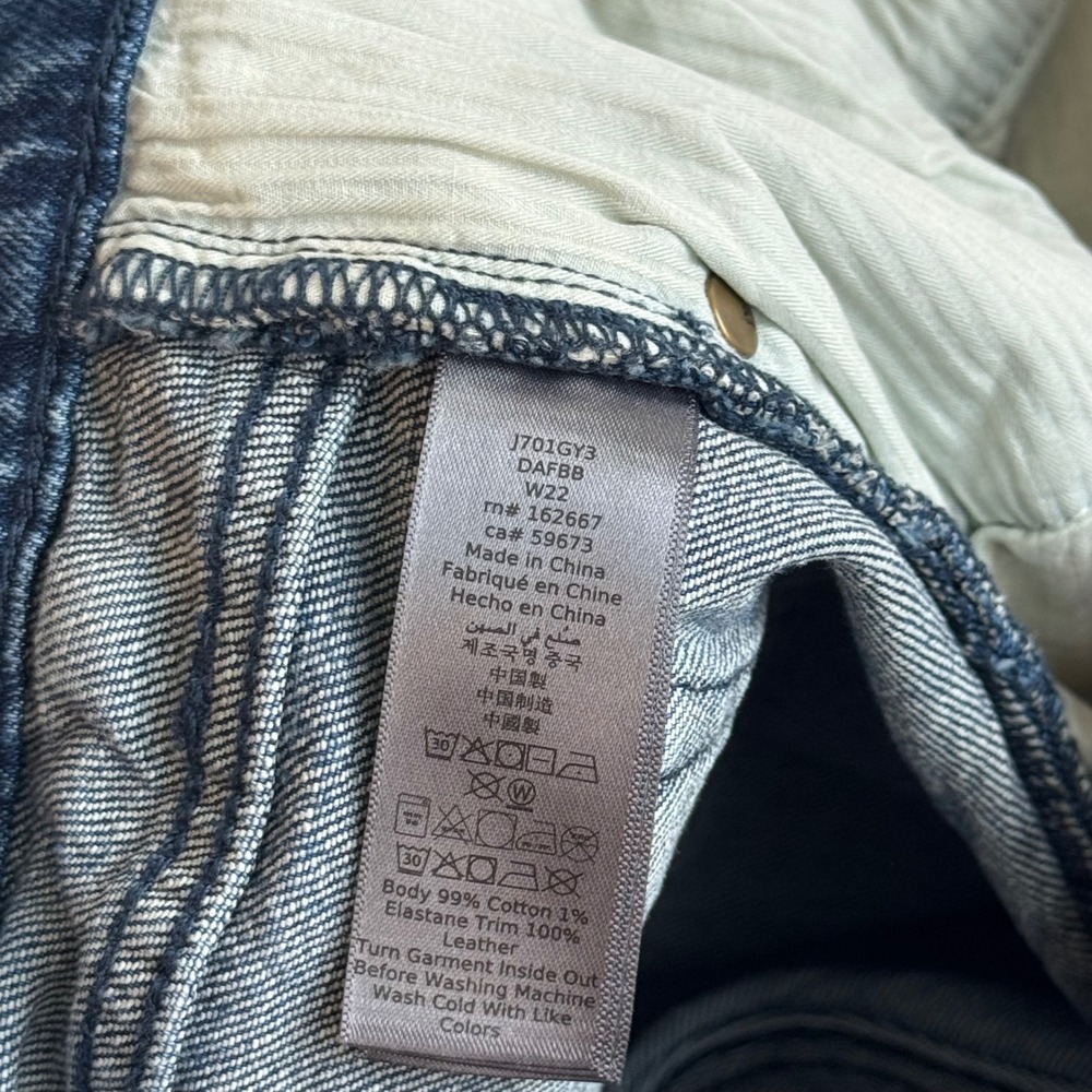 John Varvatos Regular Fit Blue Denim Jeans Mens Size 30 - Picture 8 of 11